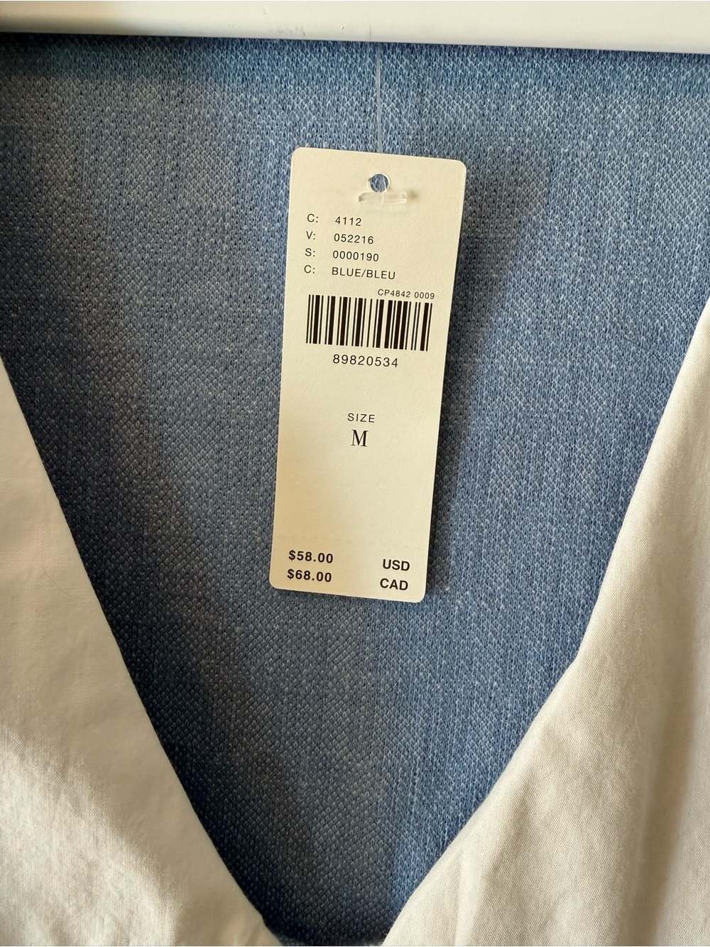 NWT Maeve Short-Sleeve V-Neck Top, Size M - Picture 8 of 9
